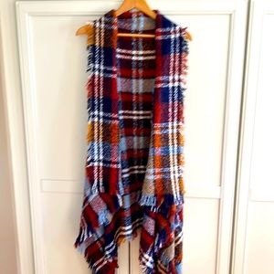 Plaid Poncho